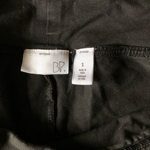 BP moto leggings with stitching detail in black